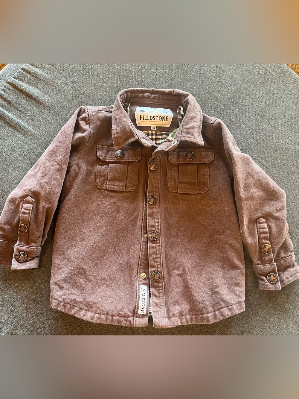 Fieldstone Brown Kids' Button-Up Jacket